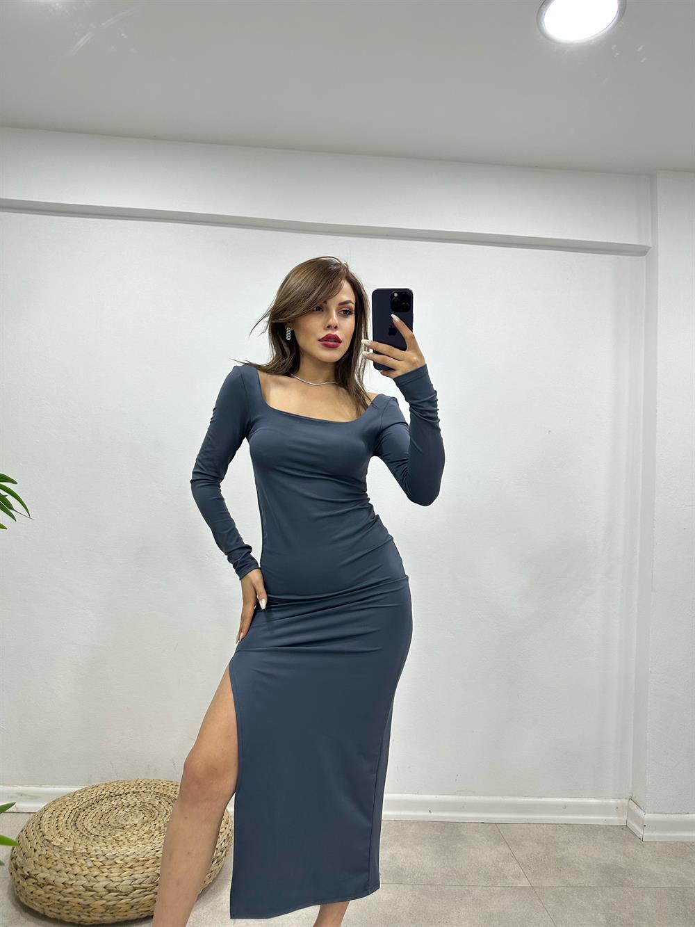 Füme Kare Yaka Elbi̇se