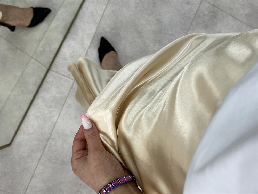 Gold Saten Etek