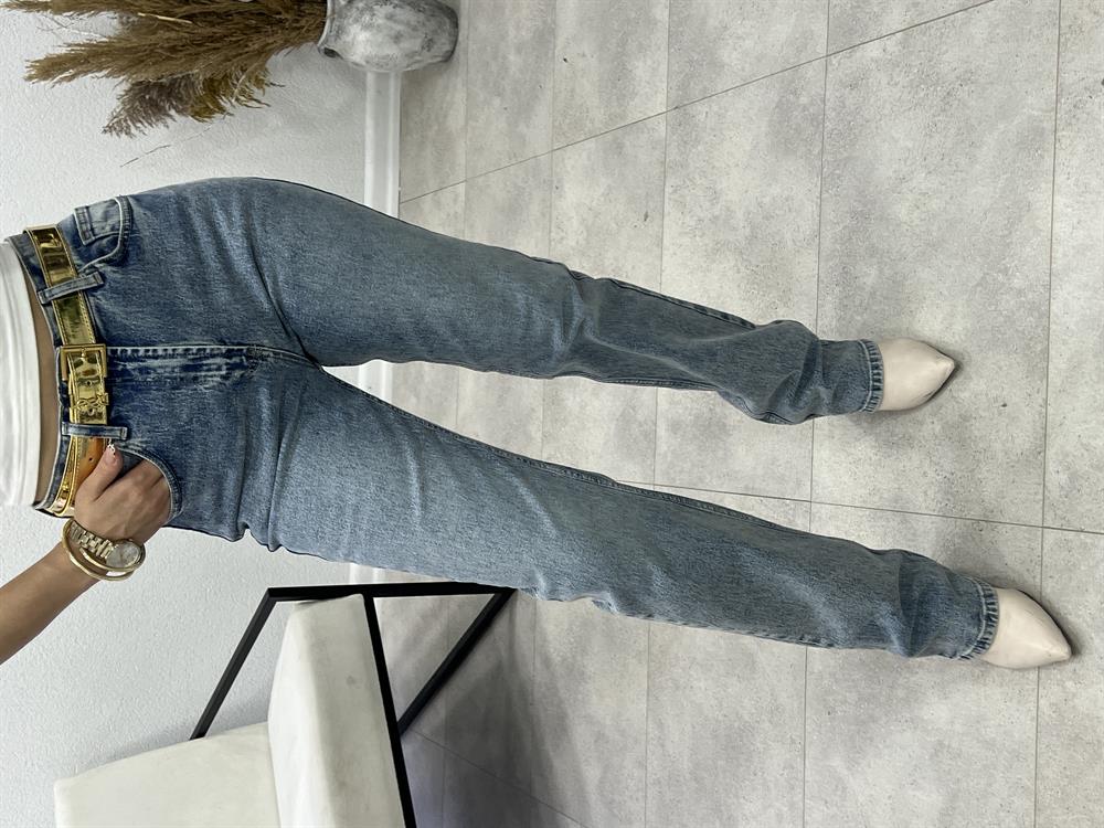 Hafi̇f Li̇kra Deni̇m Mavi̇ Palazzo Jean