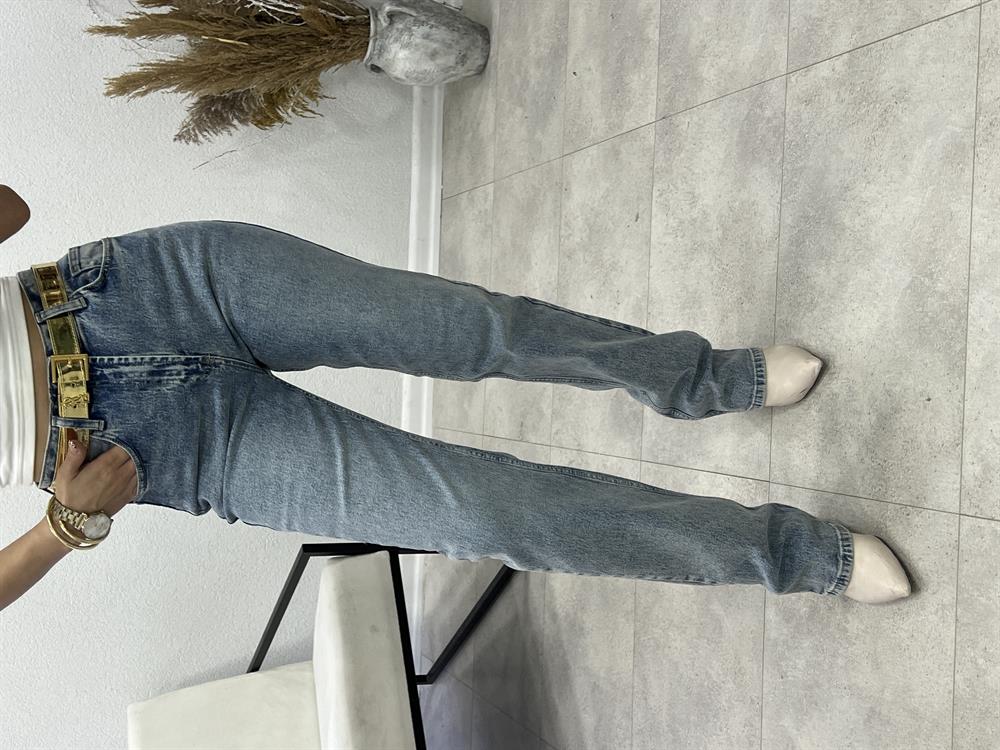 Hafi̇f Li̇kra Deni̇m Mavi̇ Palazzo Jean