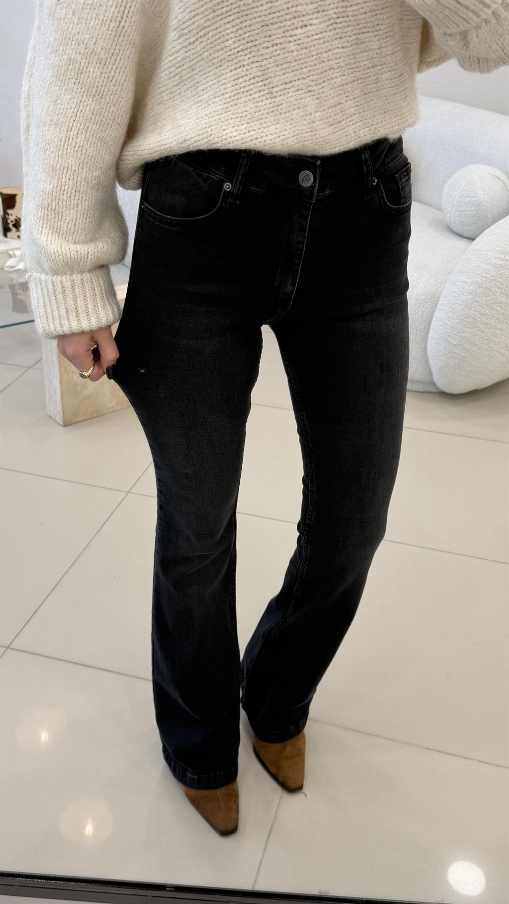 İspanyol Paça Toparlayici Pantolon ANTRASİT