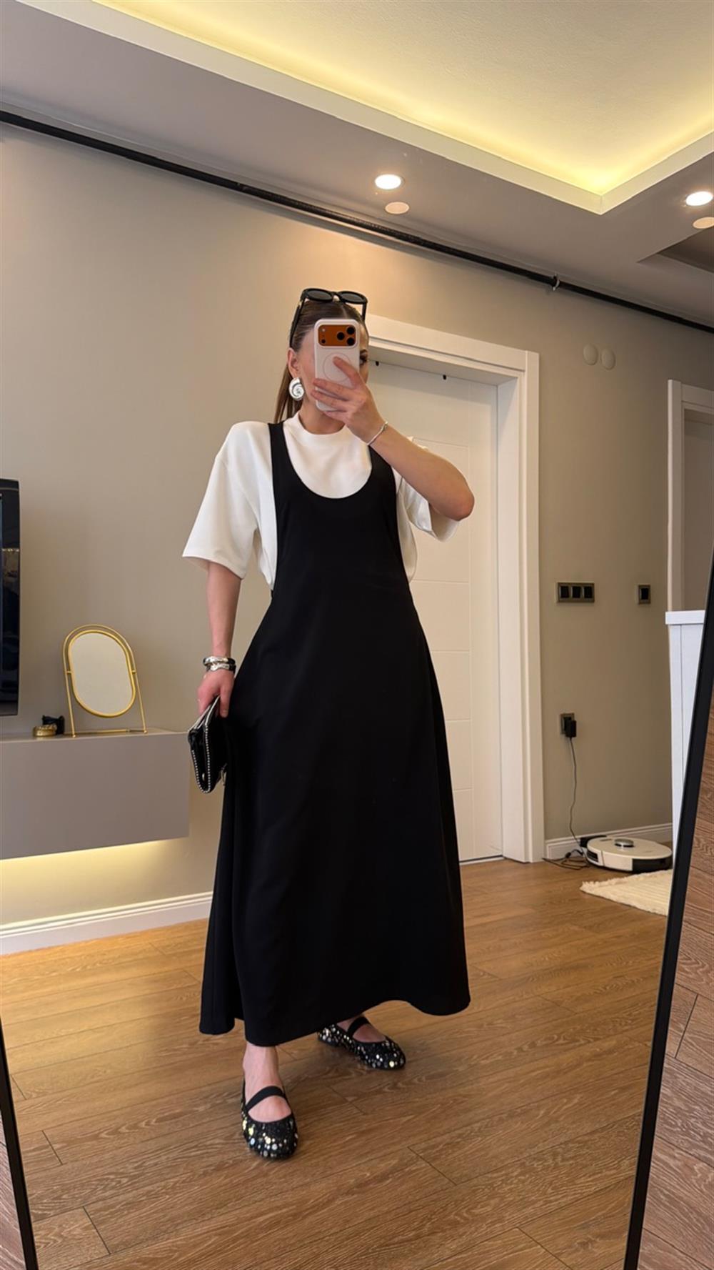 İthal Kumaş Twist Model Elbise 