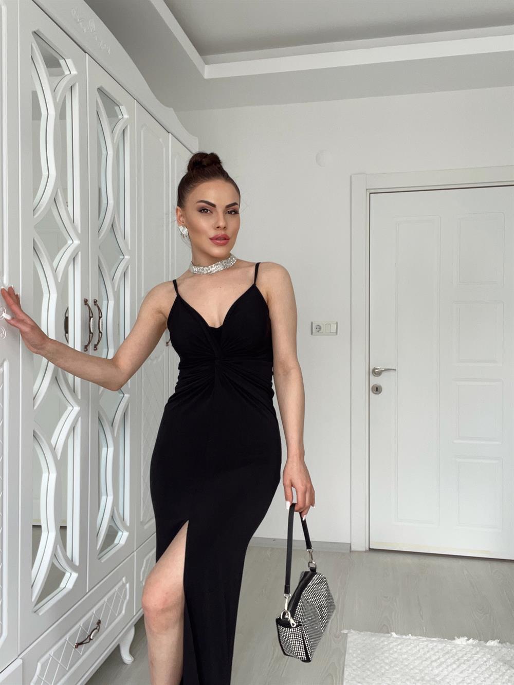 Jarse Önü Düğüm Detayli Balik Elbi̇se