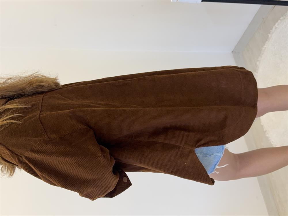 Kadi̇fe Fi̇ti̇lli̇ Gömlek Ceket