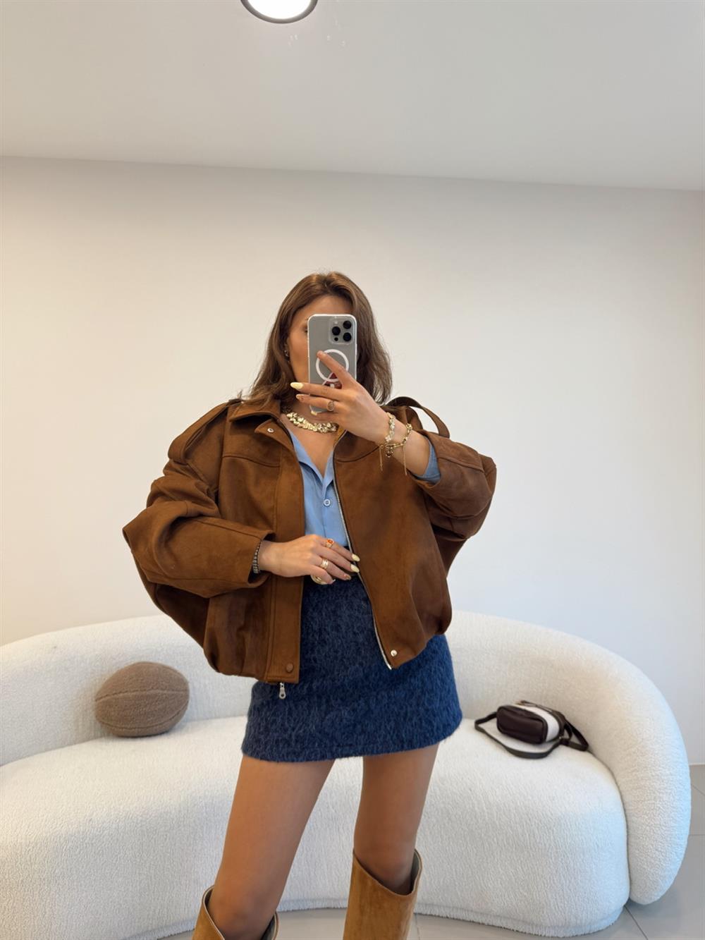 KAHVE SÜET BOMBER MONT