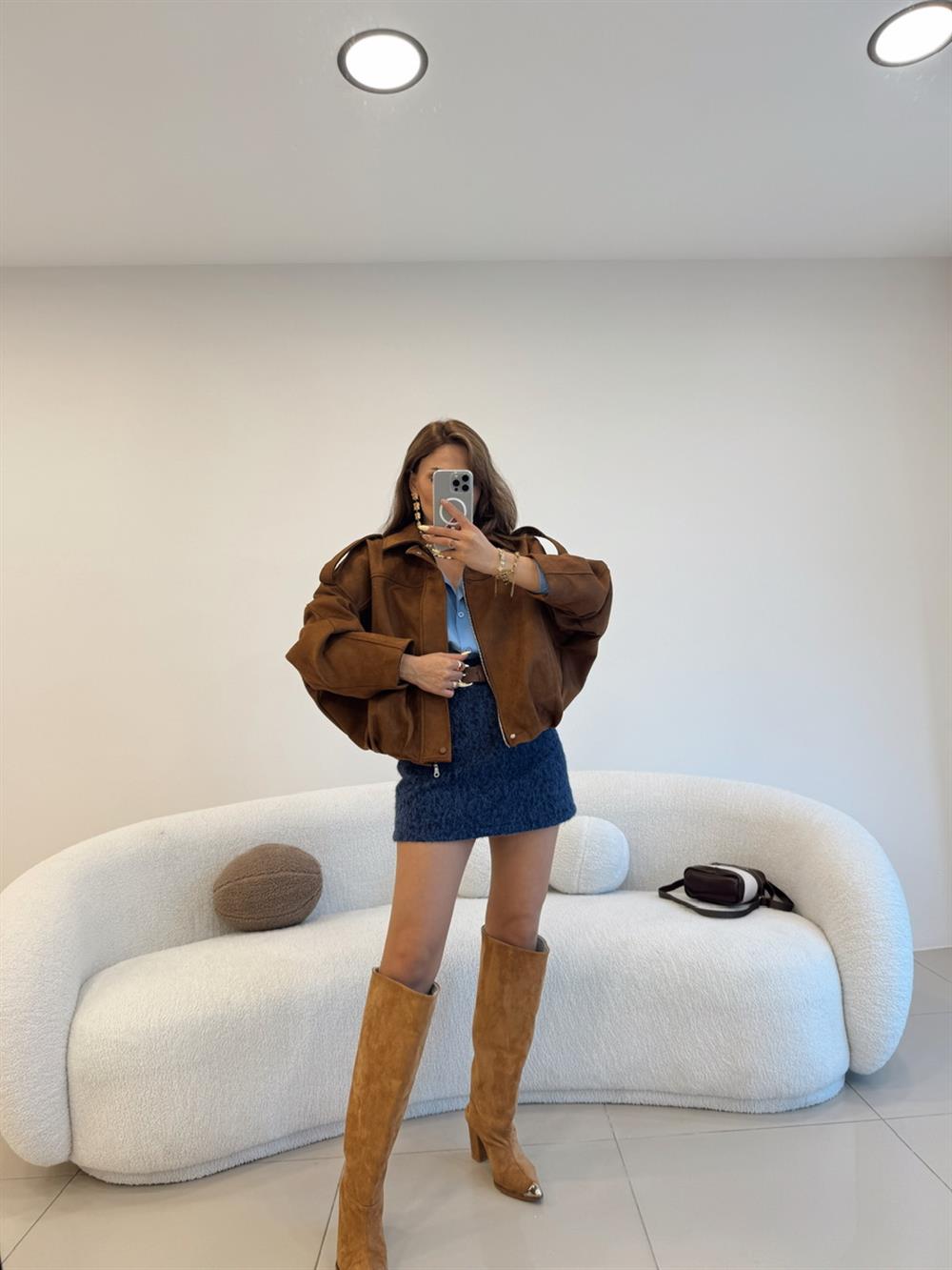 KAHVE SÜET BOMBER MONT