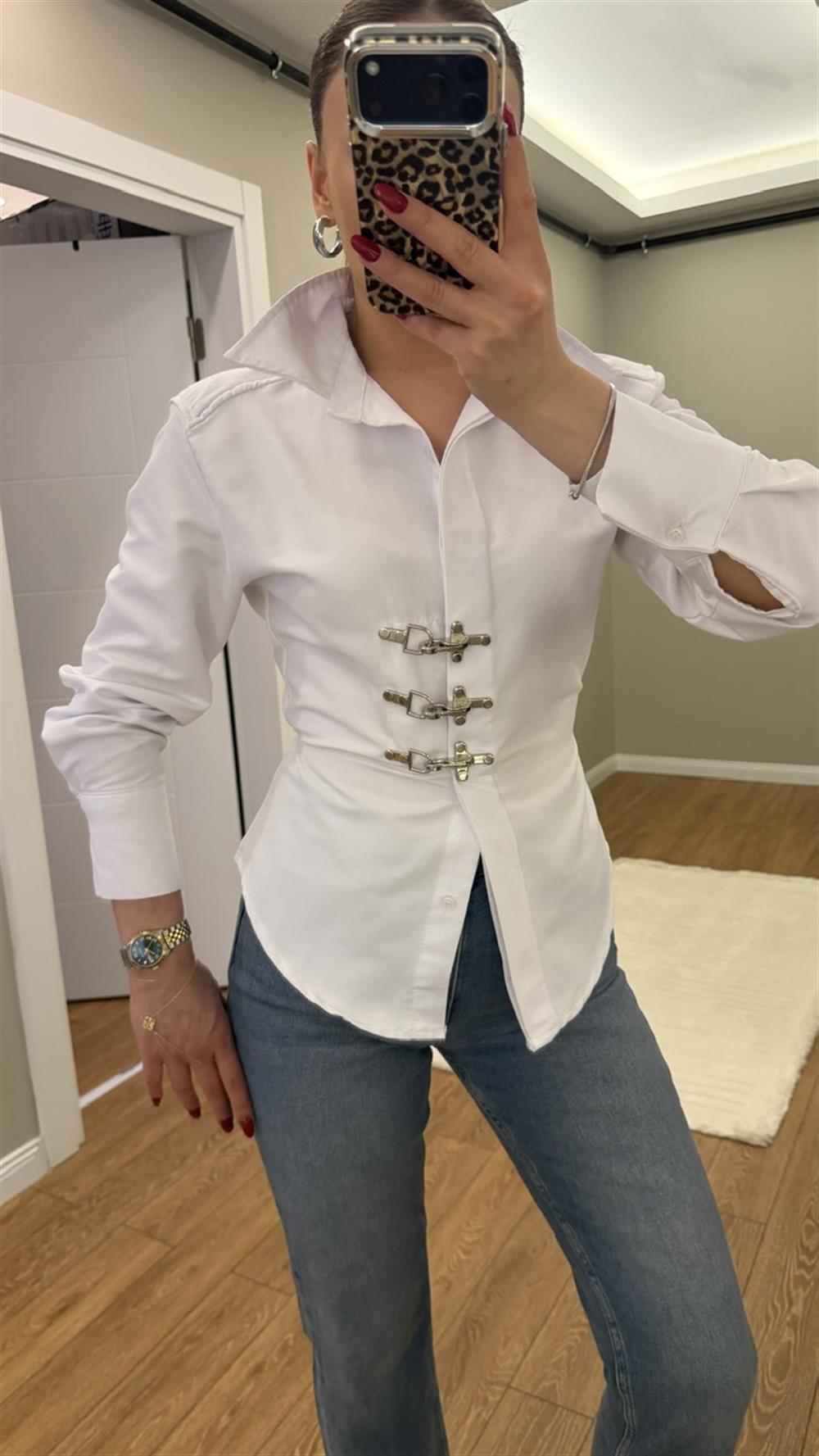 Kancalıl Poplin Beyaz Gömlek