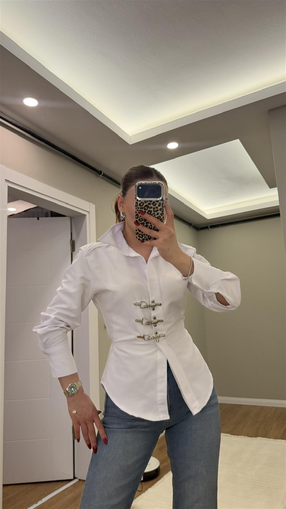 Kancalıl Poplin Beyaz Gömlek