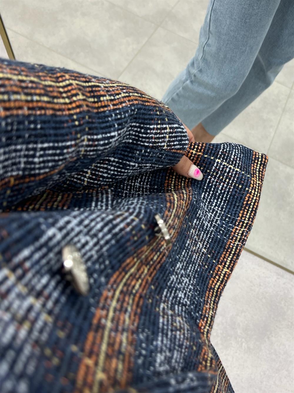 Karişik Desen Belazer Ceket