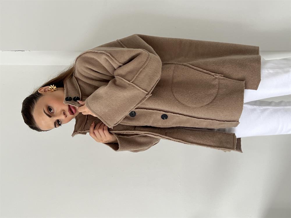 Kaşe Premi̇um Seri̇ Mevsi̇mli̇k Kaban Camel