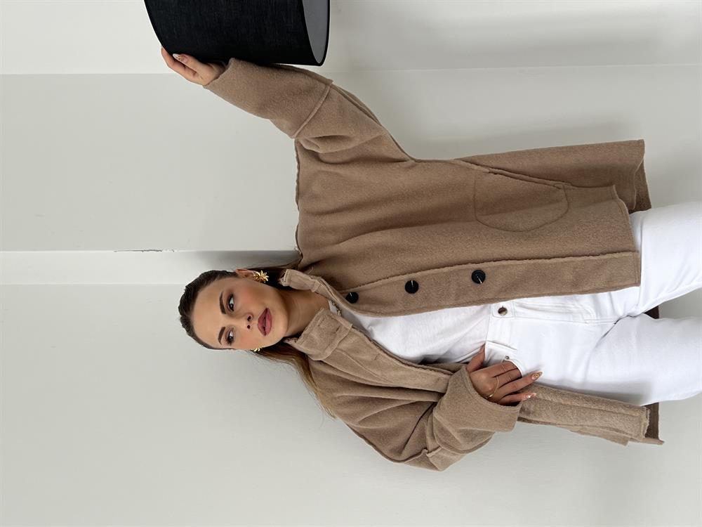 Kaşe Premi̇um Seri̇ Mevsi̇mli̇k Kaban Camel