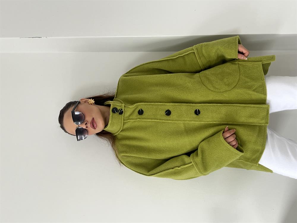 Kaşe Premi̇um Seri̇ Mevsi̇mli̇k Kaban Oli̇v Yeşi̇li̇