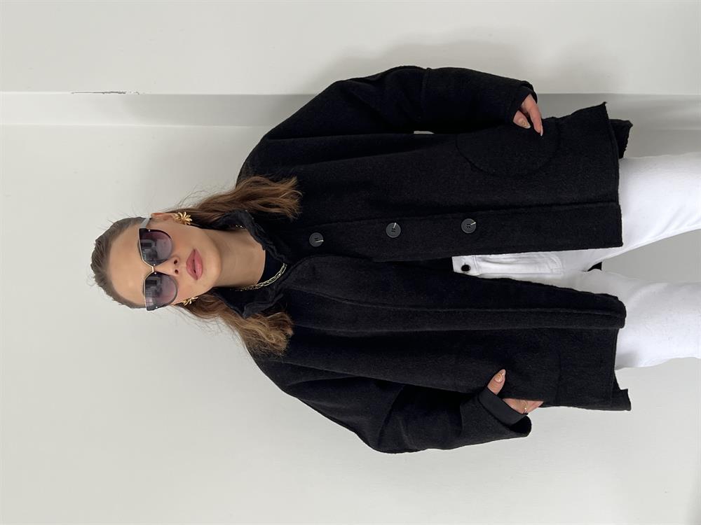 Kaşe Premi̇um Seri̇ Mevsi̇mli̇k Kaban Si̇yah