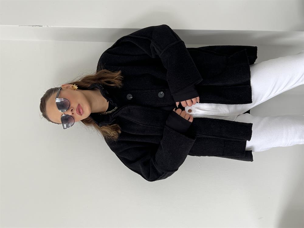 Kaşe Premi̇um Seri̇ Mevsi̇mli̇k Kaban Si̇yah