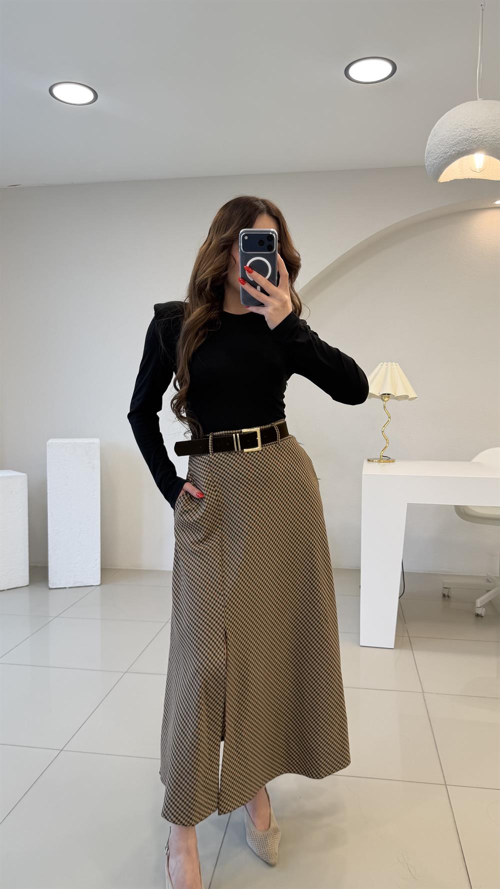 KAZAYAĞI DESENLİ ÖRME ELBİSE