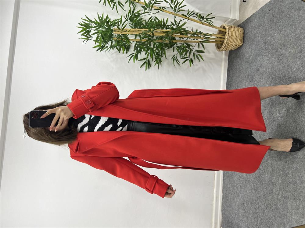 Kirmizi Kaşmi̇r Kuşakli Kaban