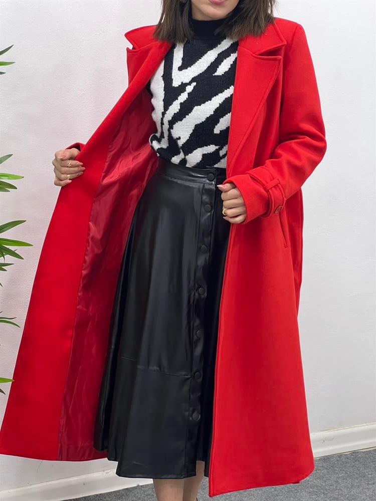 Kirmizi Kaşmi̇r Kuşakli Kaban