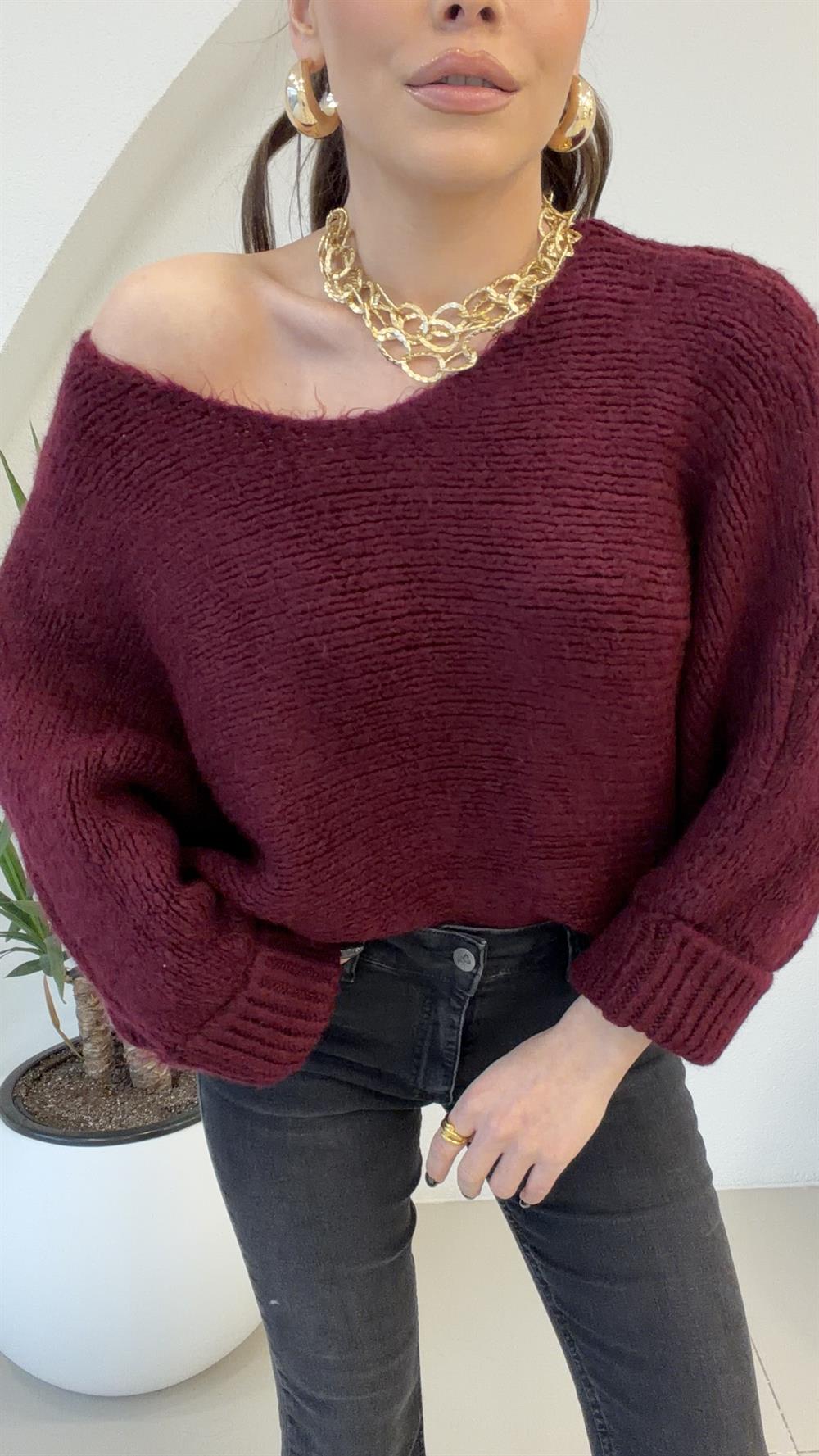 KOL KATLAMA KAZAK BORDO