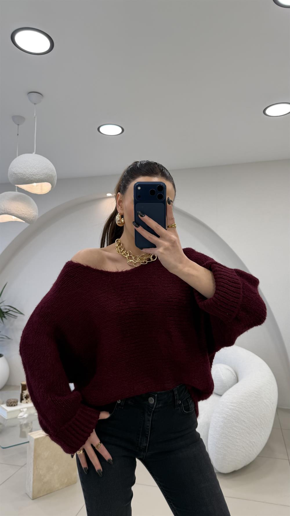 KOL KATLAMA KAZAK BORDO