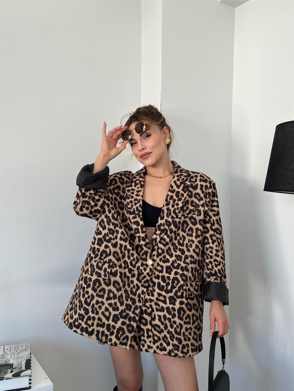 Leopar Astarli Ceket