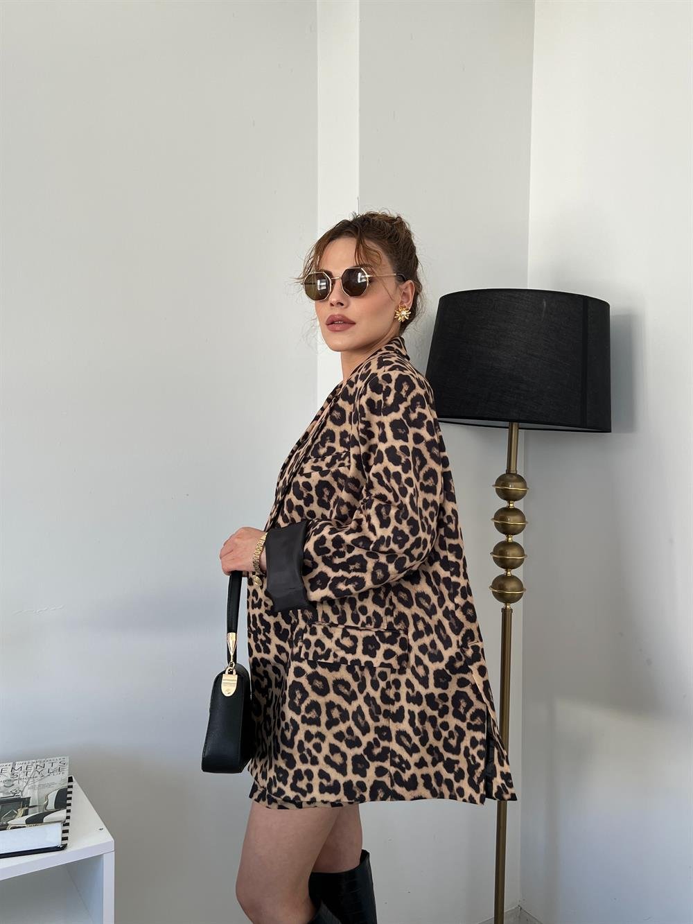 Leopar Astarli Ceket