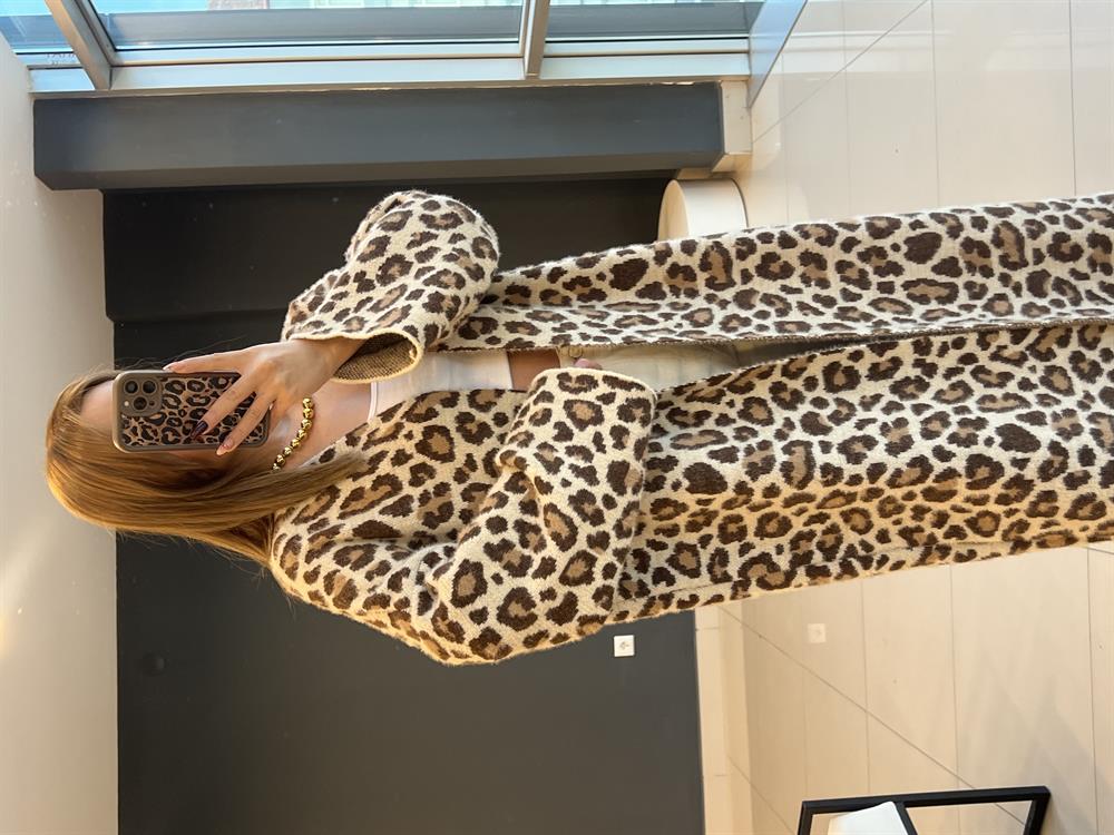 Leopar Uzun Yumoş Hirka