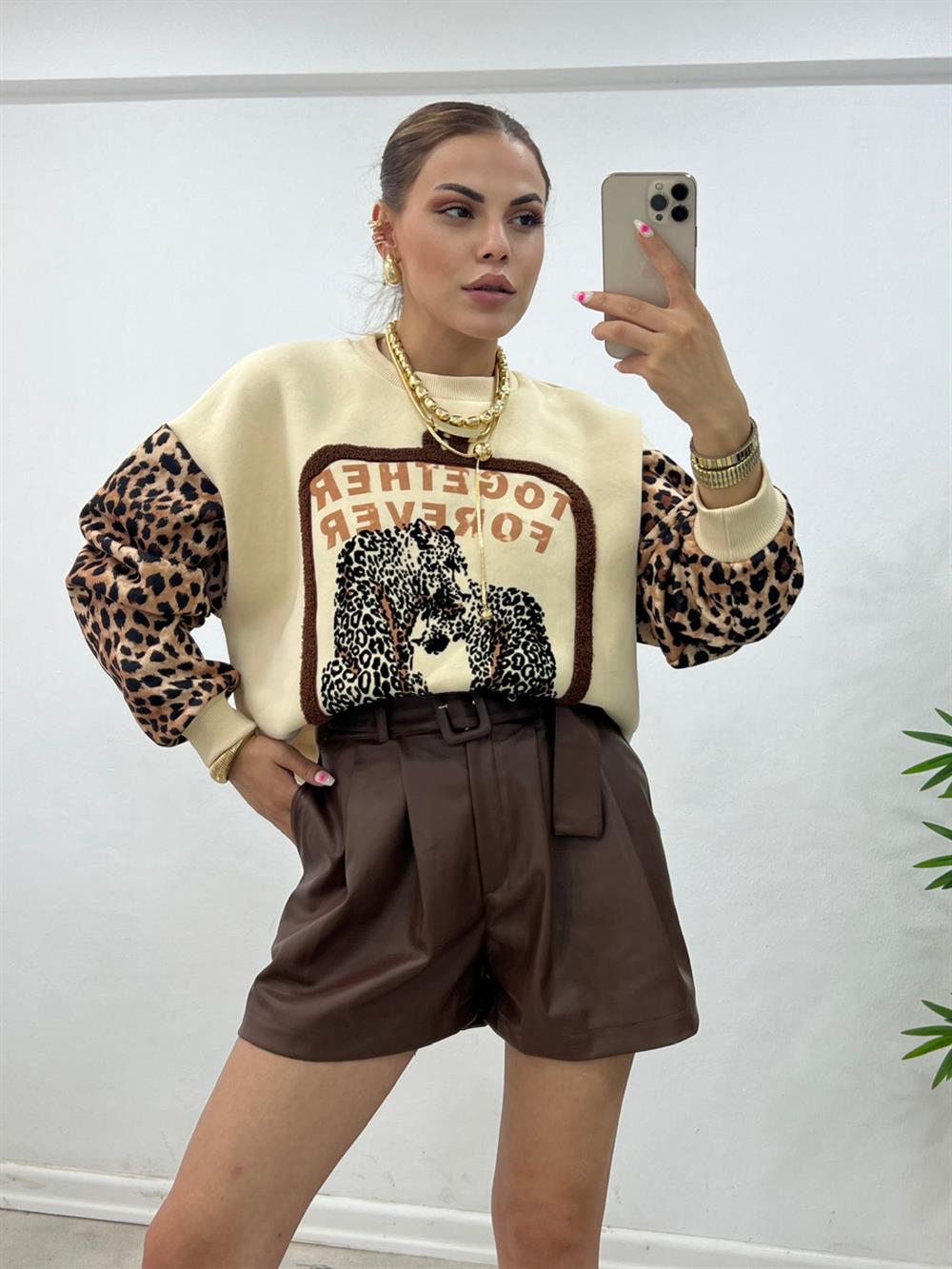 Leoparli Premi̇um Kali̇te Sweat