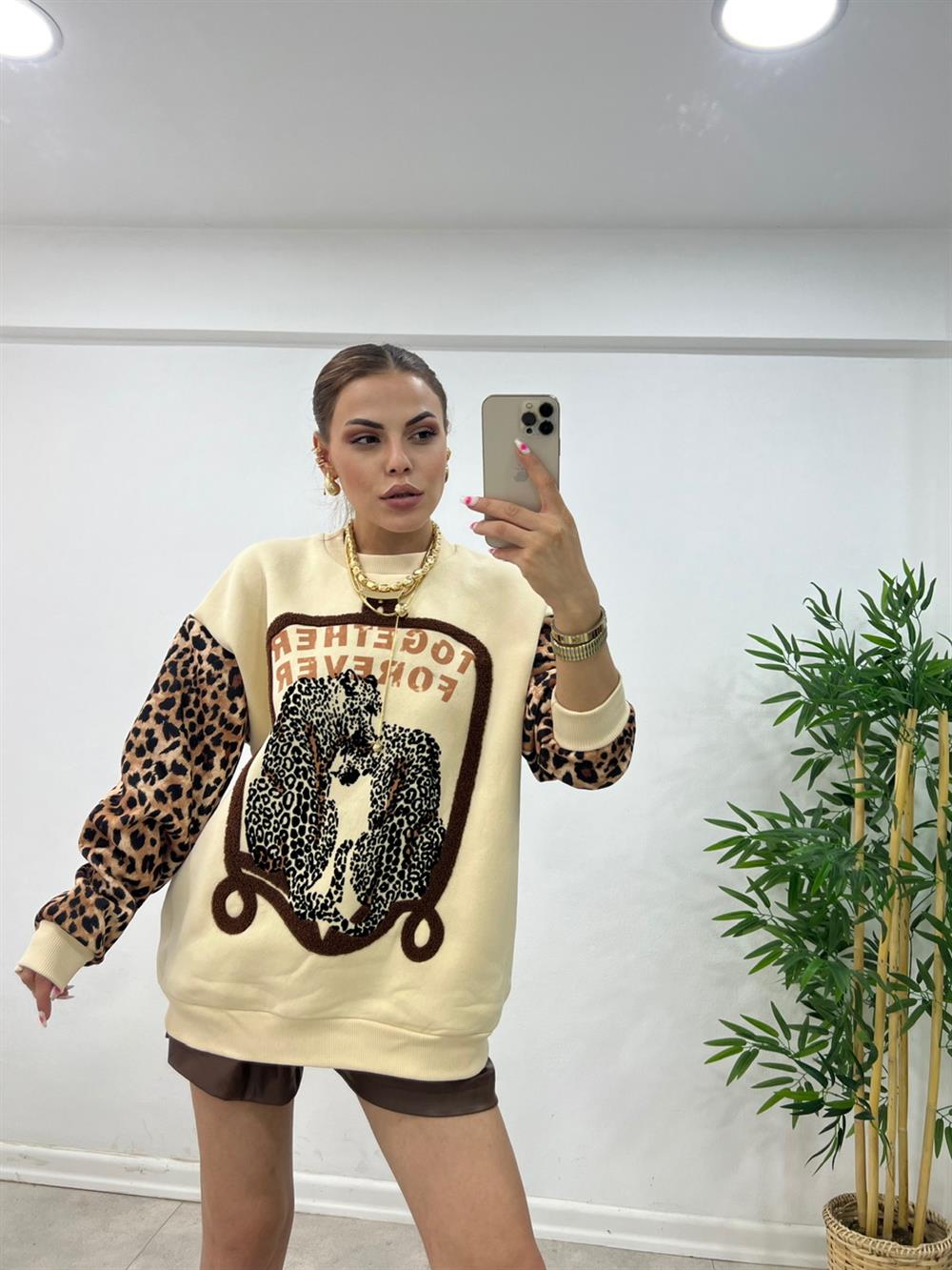 Leoparli Premi̇um Kali̇te Sweat