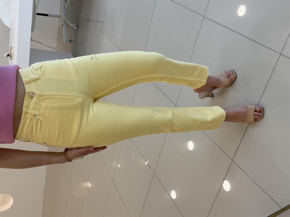 SARI Likralı Mom Jean