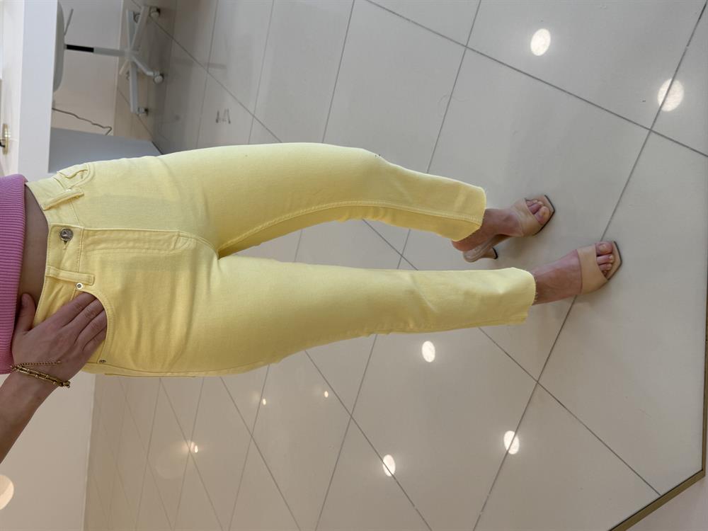 SARI Likralı Mom Jean