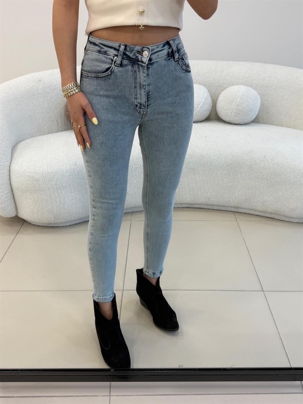 LİKRALI SKİNY JEAN BUZ MAVİ