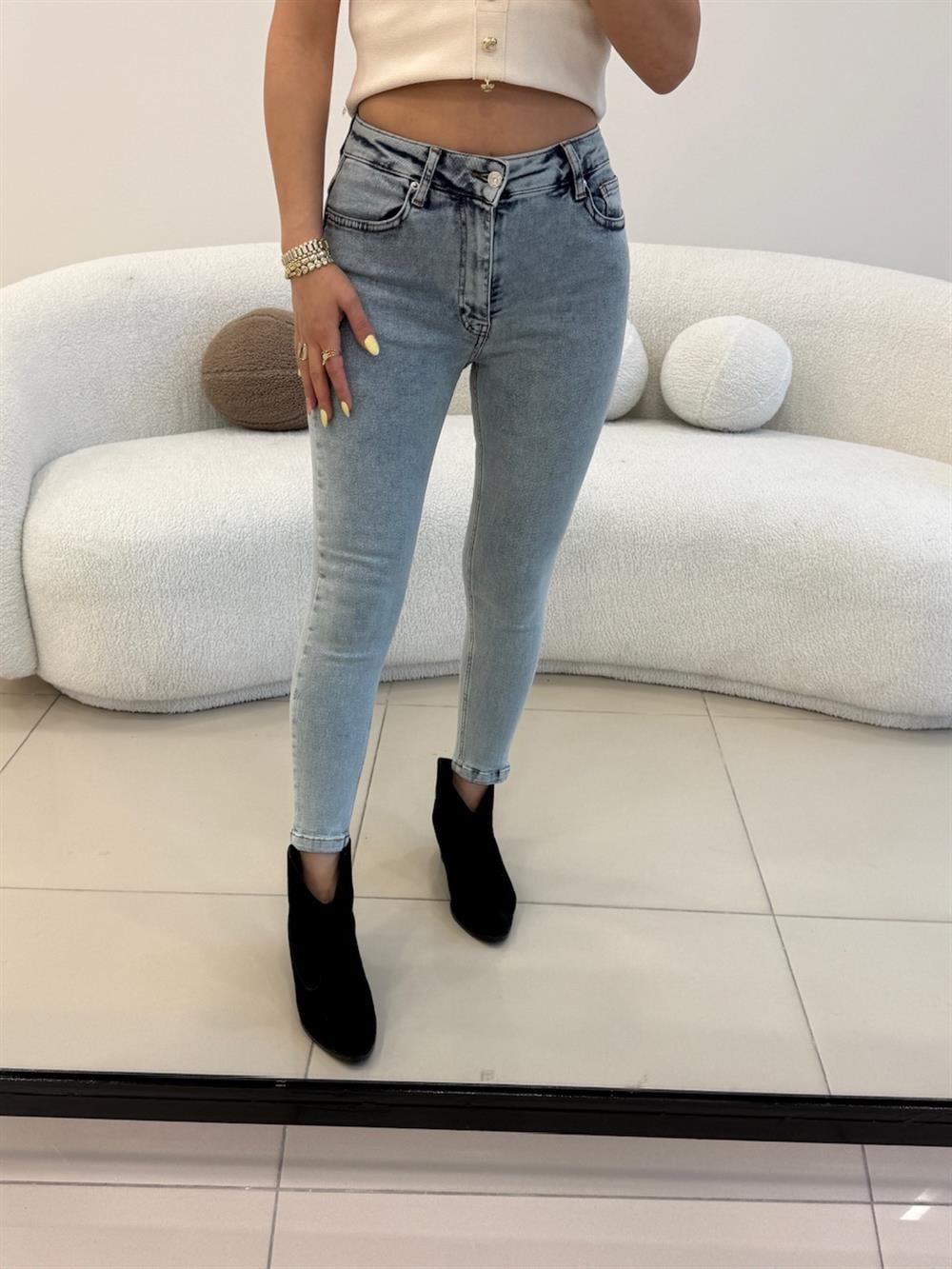 LİKRALI SKİNY JEAN BUZ MAVİ