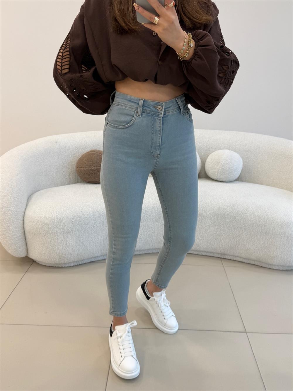 LİKRALI SKİNY JEAN DENİM MAVİ