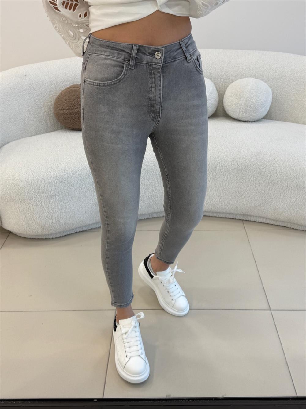 LİKRALI SKİNY JEAN GRİ
