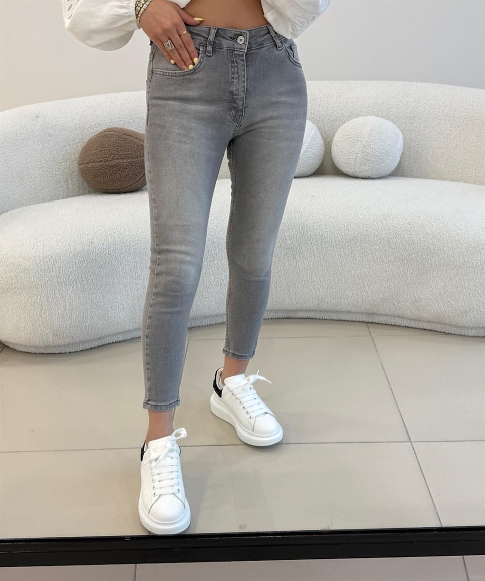 LİKRALI SKİNY JEAN GRİ