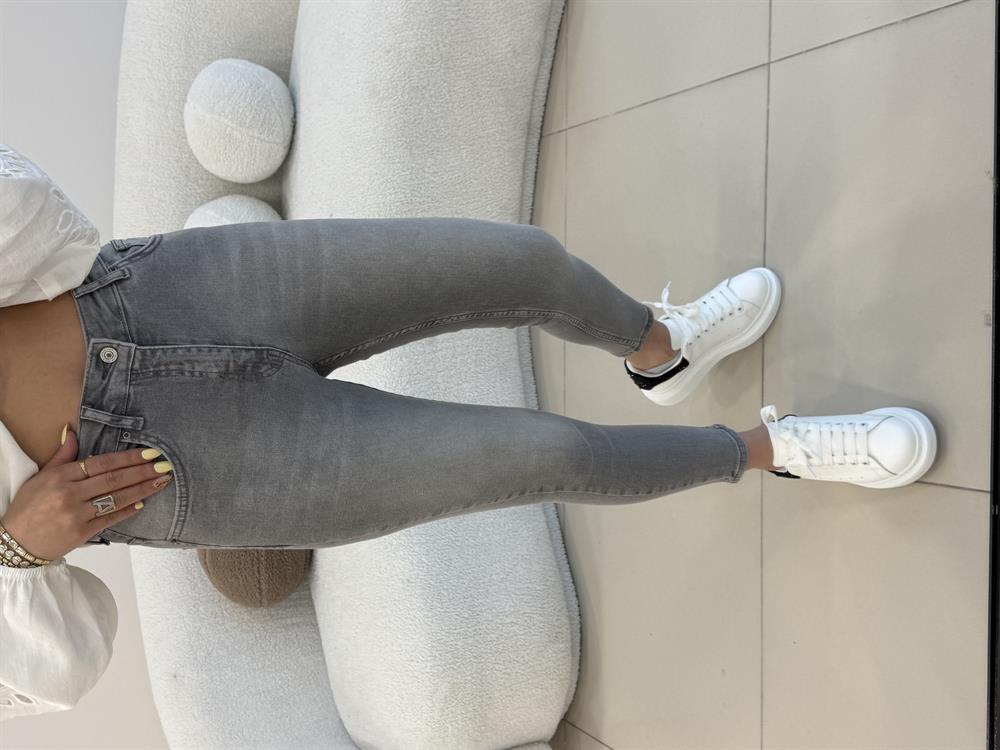 LİKRALI SKİNY JEAN GRİ