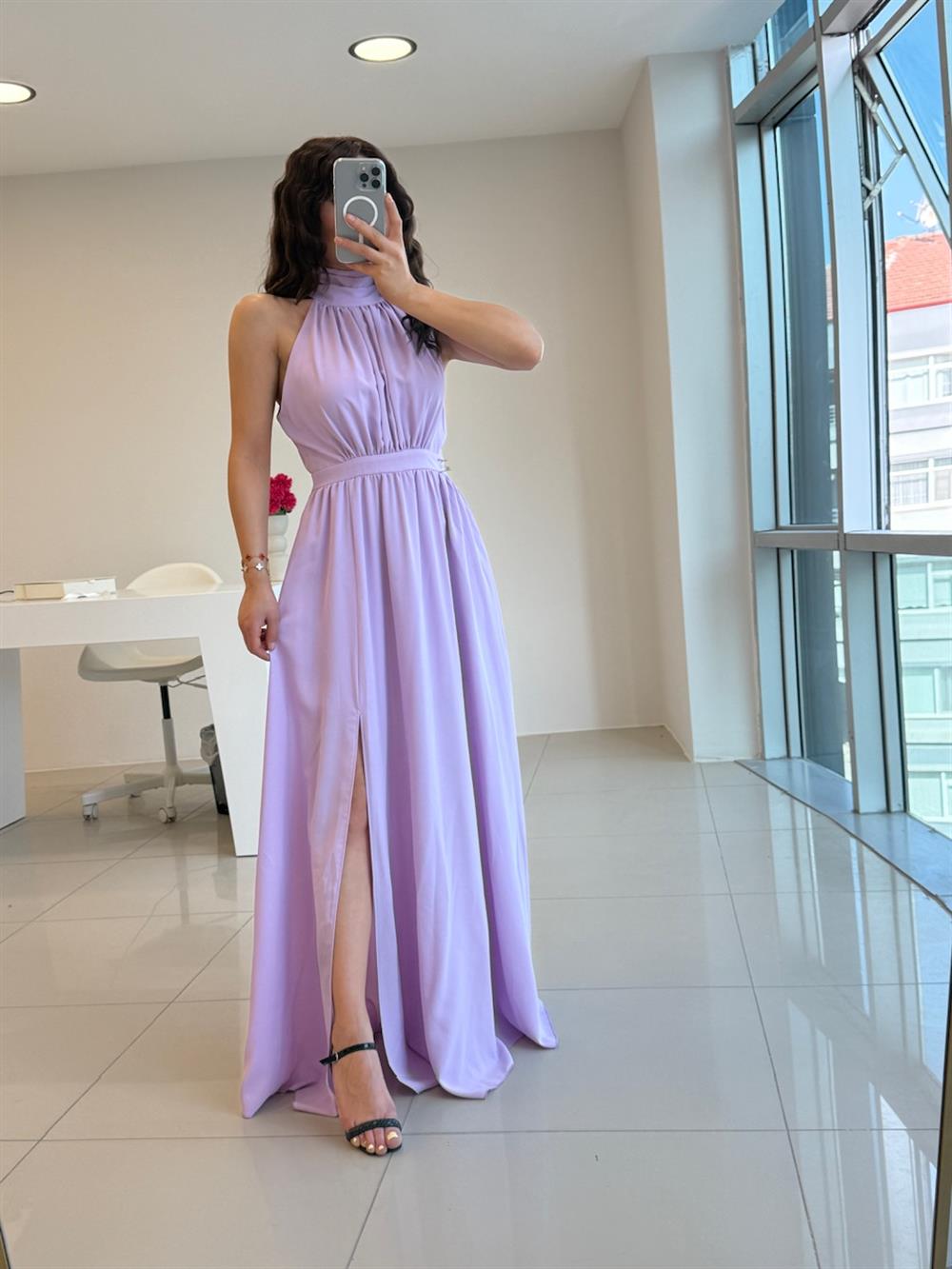 LİLA TÜL ELBİSE