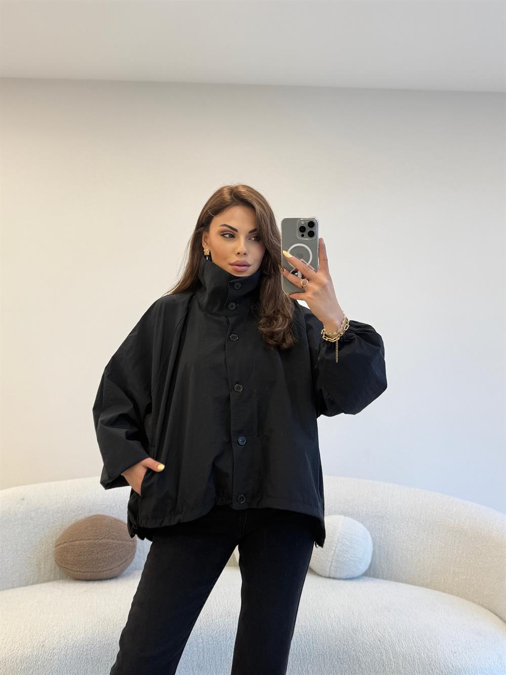 Mevsimlik Rüzgarlık Siyah