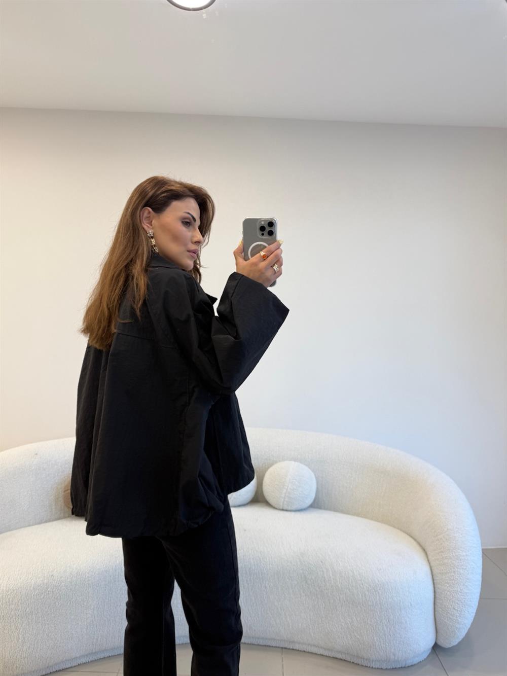 Mevsimlik Rüzgarlık Siyah