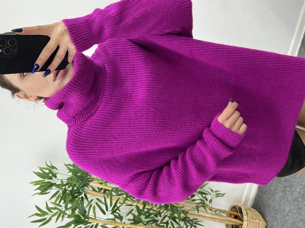 Mor Balikçi Yaka Kazak