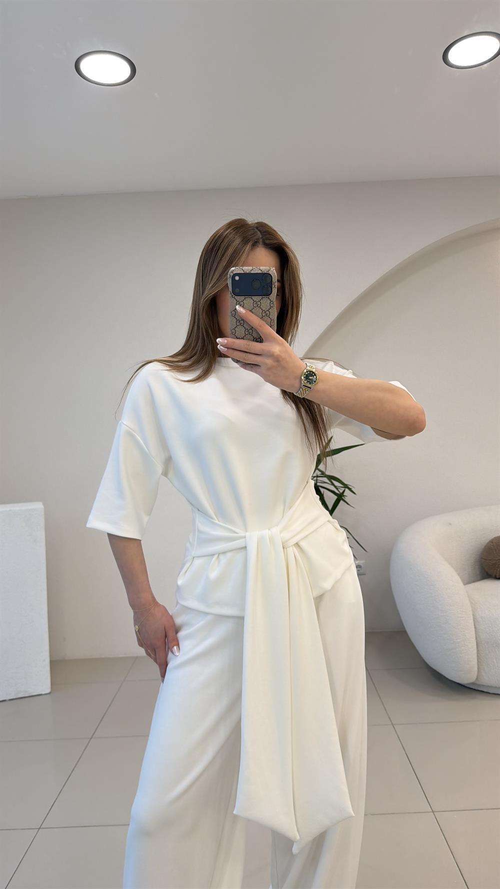 ÖNDEN BAĞLAMALI TAKIM BEYAZ