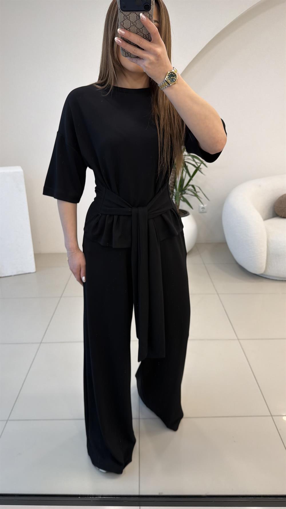 ÖNDEN BAĞLAMALI TAKIM SİYAH