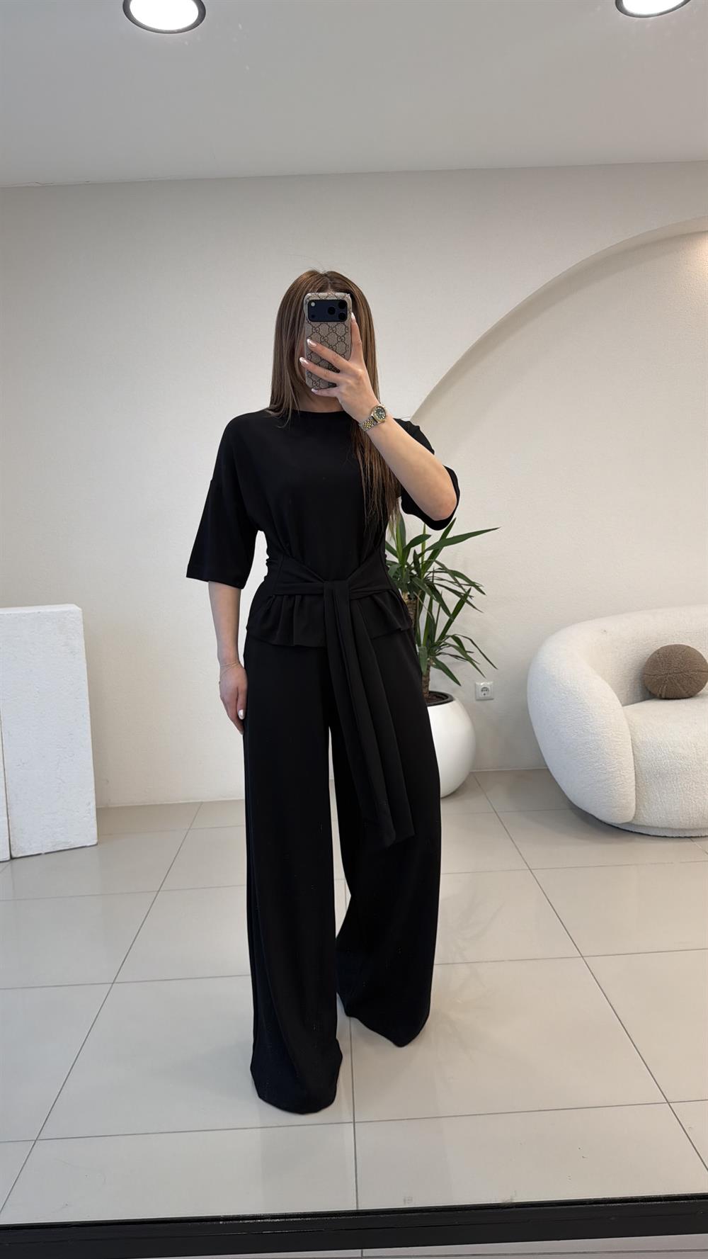 ÖNDEN BAĞLAMALI TAKIM SİYAH