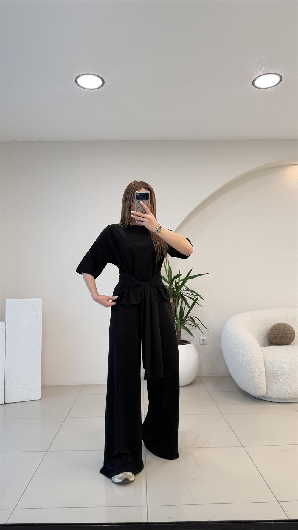 ÖNDEN BAĞLAMALI TAKIM SİYAH