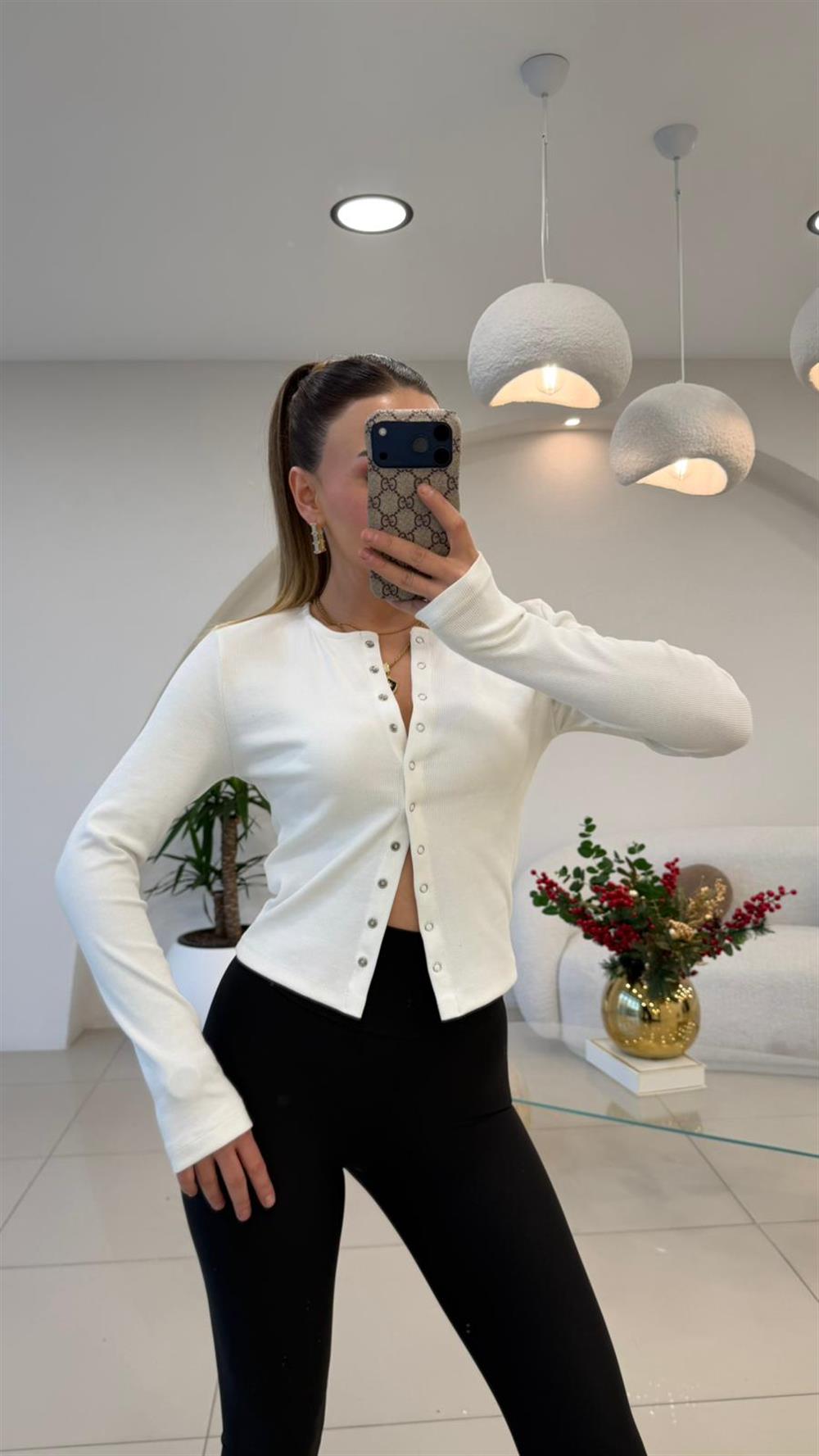 ÖNÜ FULL ÇITLI BADY BEYAZ