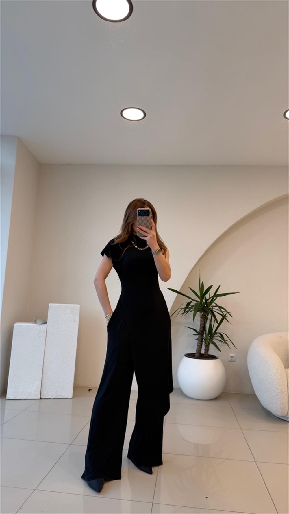 ORJİİNAL MARKA ASİMETRİK TAKIM SİYAH