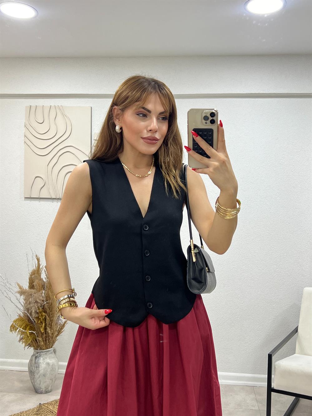 Orji̇nal Maarka Premi̇um Tri̇ko Yelek Si̇yah