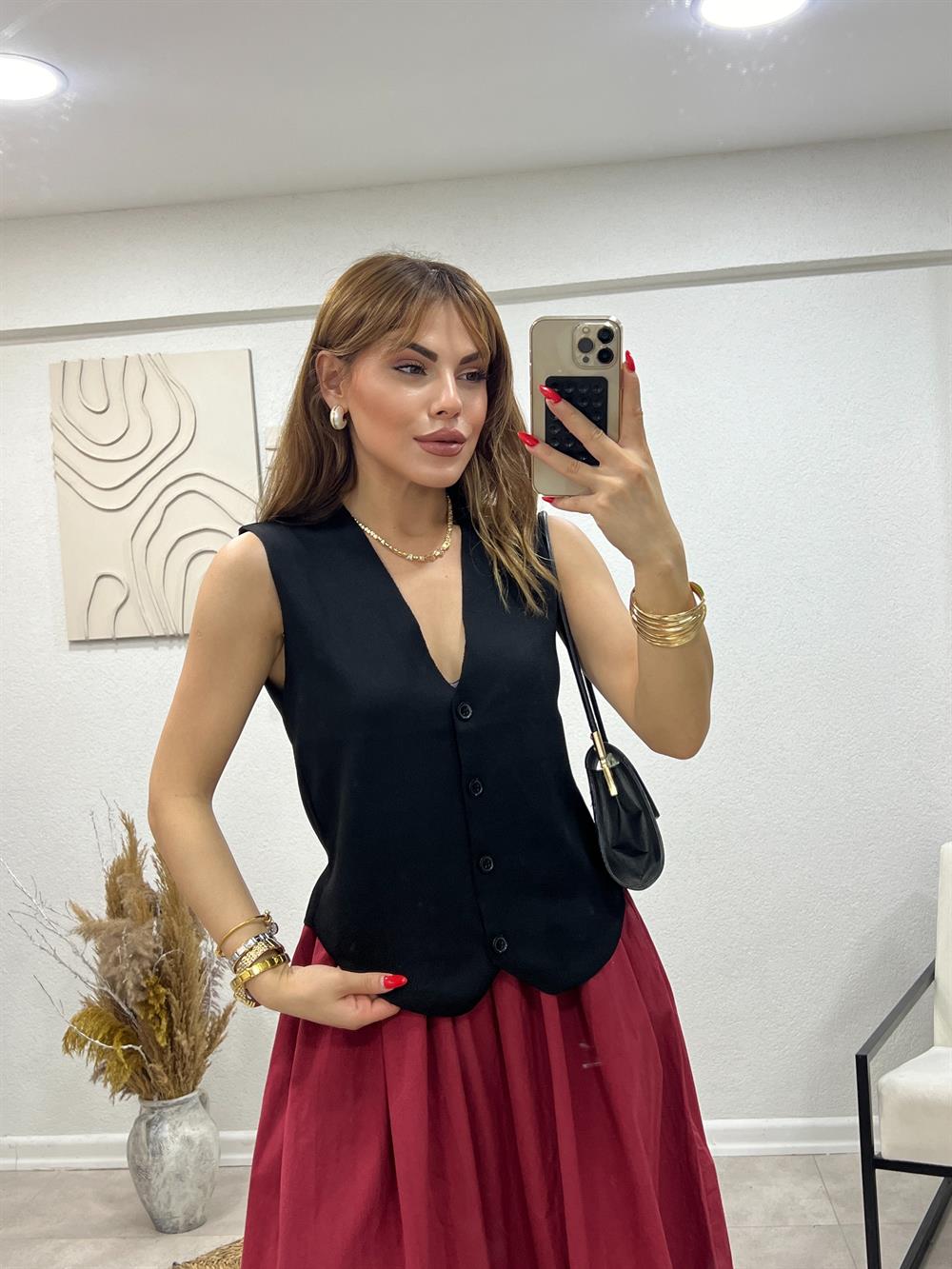 Orji̇nal Maarka Premi̇um Tri̇ko Yelek Si̇yah