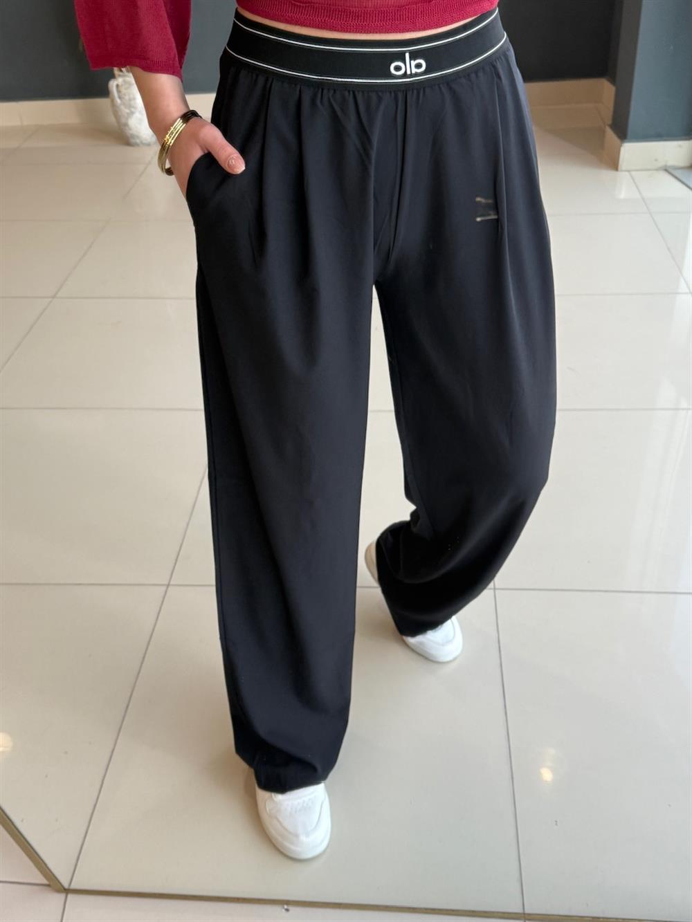 Bol Paça Pantolon Siyah
