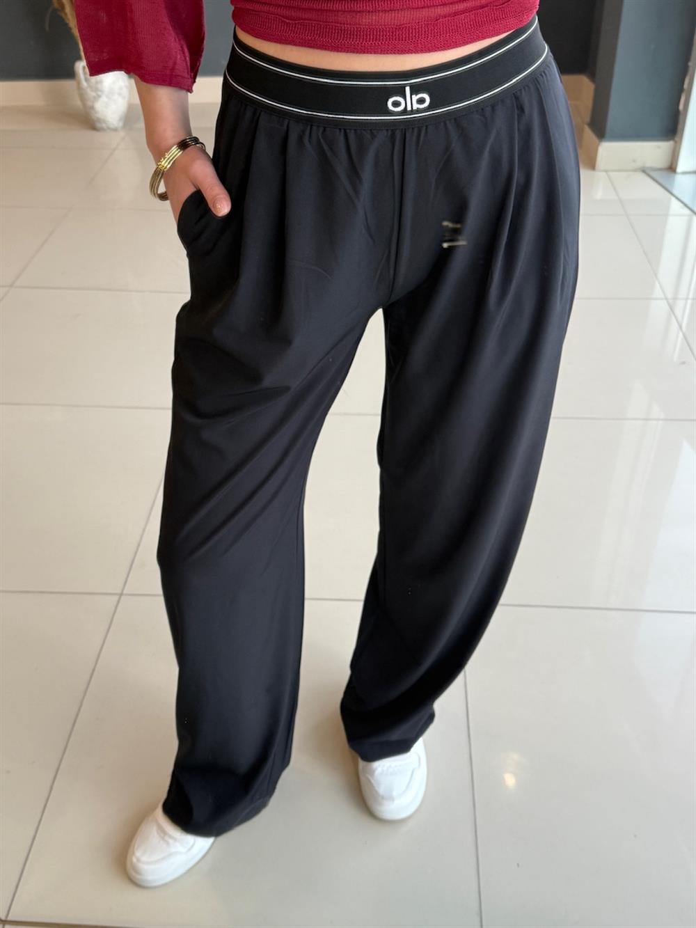 Bol Paça Pantolon Siyah